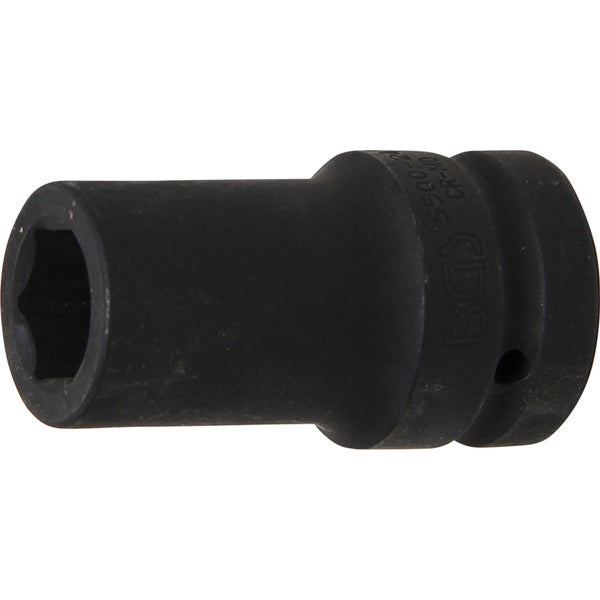 BGS Kraft-Steckschlüssel-Einsatz Sechskant tief Antrieb Innenvierkant 25 mm (1) SW 24 mm - 5500-24