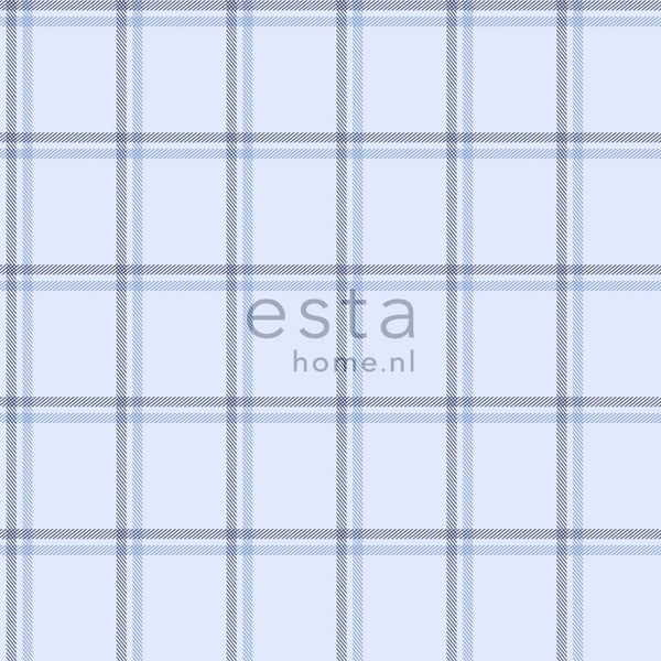 Tapete mit blauem Karomuster