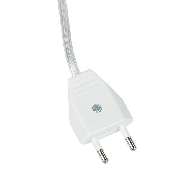 Weißer Eurostecker mit Kabel