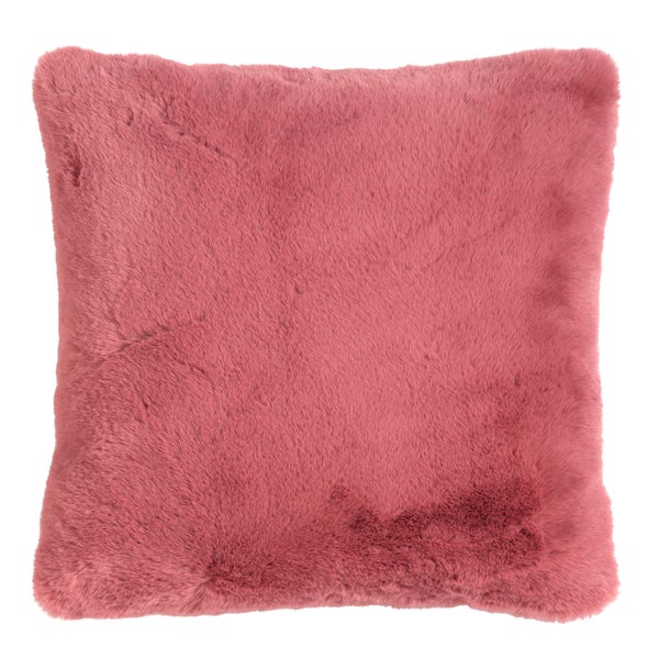 Zaya Dekokissen - Bont look 45x45 cm, Rosa