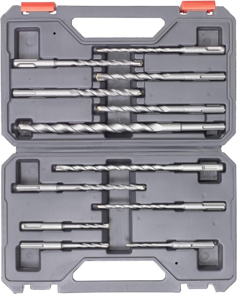 kwb SDS-Plus Hammer-Bohrer-Set, 12-teiliges Stein- u. Beton-Bohrer Satz im Kunstoff-Koffer