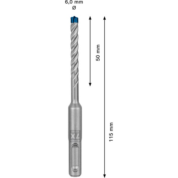 Bosch 30x Expert SDS plus-7X Hammerbohrer 6 x 50 x 115 mm - 2608900180