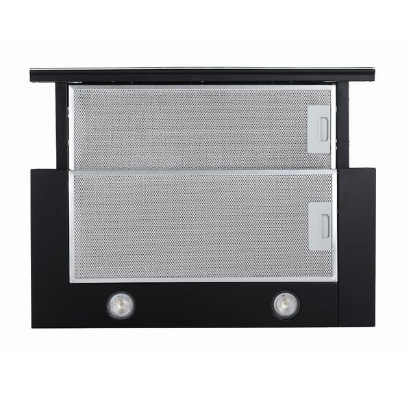 Dunstabzugshaube mit zwei Metallfiltern und Beleuchtung