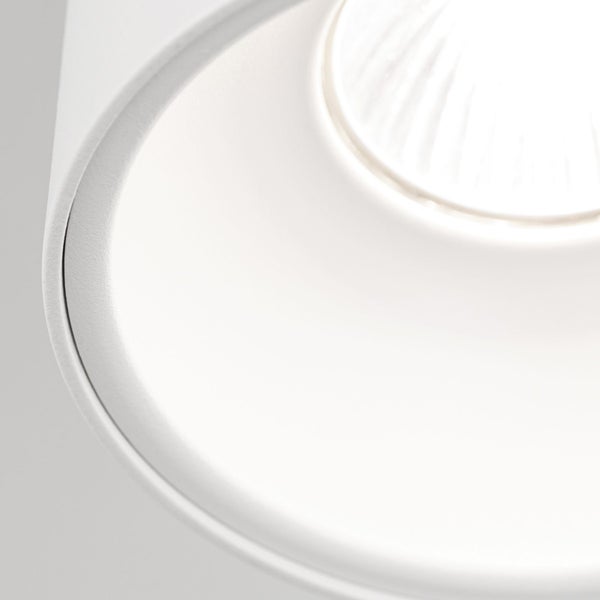 Aufbaustrahler Spot Starlight 1-flammig GU10 Rund Ø 9,6 cm Weiß – Spotleuchte modern LED geeignet