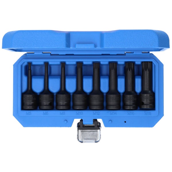 BRILLIANT TOOLS 1/2 Kraft-Bit-Stecknuss-Satz XZN 8tlg. M5 - M18 - BT022605