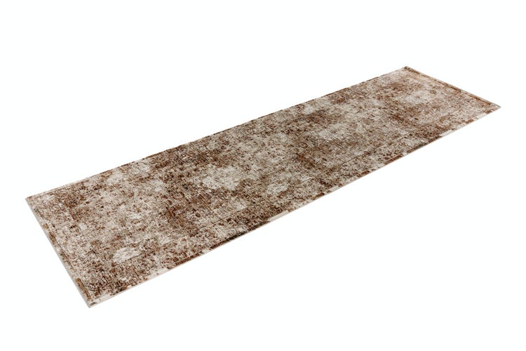 Langer Flurläufer mit Vintage Design und abgenutzter Optik für den Wohnbereich