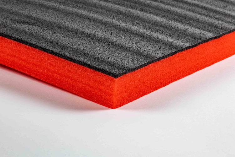 TYGR-Multilayer Schaumstoff rot 1000x600x50 |DIY-Werkzeugeinlage für Werkzeug, Kamera & Co