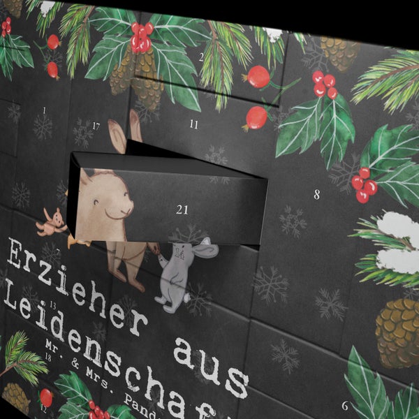 Mr. & Mrs. Panda Befüllbarer Adventskalender Erzieher Leidenschaft - Schwarz