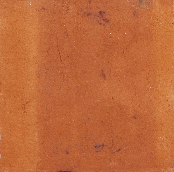 Quadratische Bodenfliese aus Terrakotta