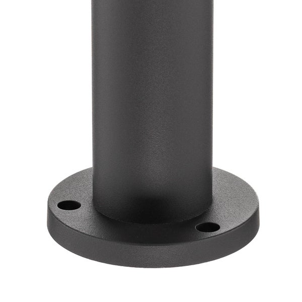 PRIOS Außenleuchte Tulimar (Modern) in Schwarz aus Aluminium (1 flammig, GU10) - Wegeleuchte Pollerleuchte Wegelampe Sockelleuchte