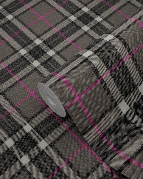 Tapetenrolle mit Karomuster