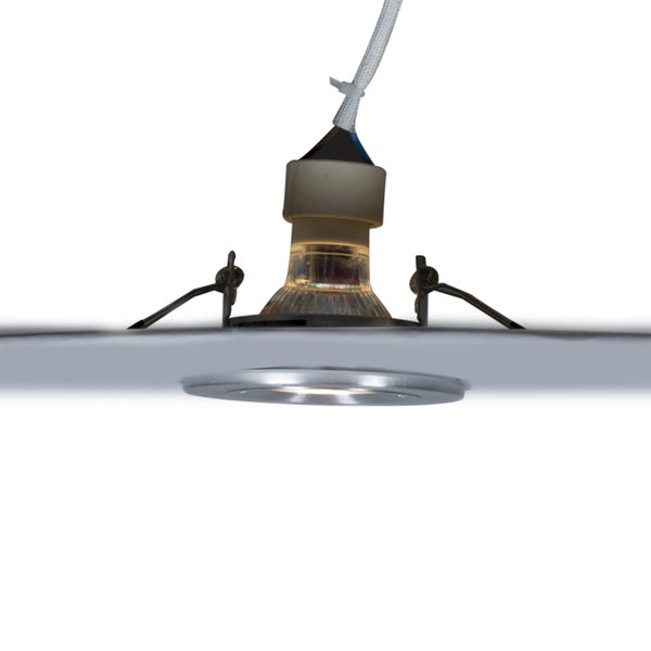 Deckeneinbaustrahler mit Leuchtmittel von unten