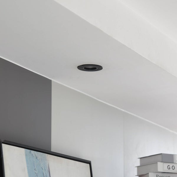 Arcchio Einbaustrahler Zyron (Modern) in Schwarz aus Aluminium (1 flammig, GU10) - HV-Einbaustrahler Einbauleuchte Wohnzimmerleuchte