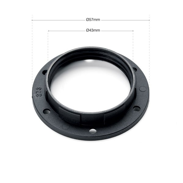 Orion Lightstyle Schraubring E27 Kunststoff Schwarz