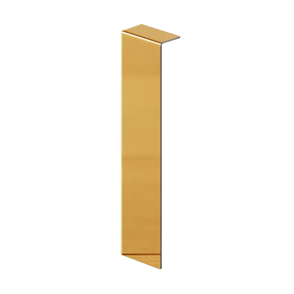 Goldfarbene Profilleiste