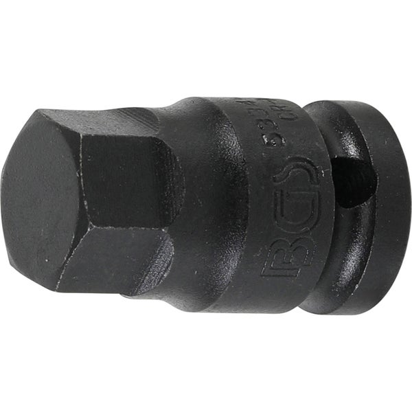 BGS Kraft-Bit-Einsatz Antrieb Innenvierkant 12,5 mm (1/2) Innensechskant 19 mm - 5334-H19