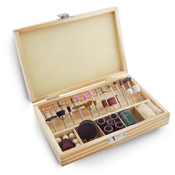 Multifunktionswerkzeug Zubehörset in Holzkiste