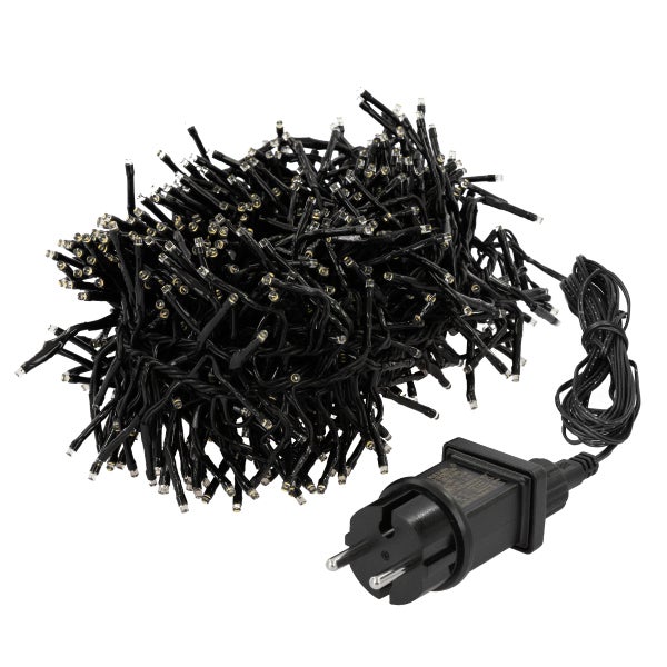 ECD Germany LED Cluster Lichterkette 1152 LEDs 8,5 m Warmweiß, IP44 Wasserdicht Innen/Außen, Strombetrieben, Weihnachtsdeko Clusterlichterkette Büschellichterkette Weihnachtsbeleuchtung Büschellkette