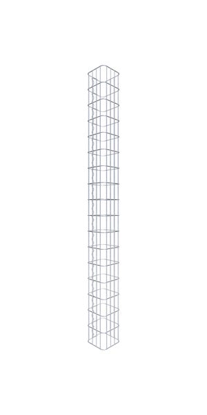 Gabionensäule 22 x 22 cm, MW 5 x 10 cm eckig - Höhe: 1,70 m