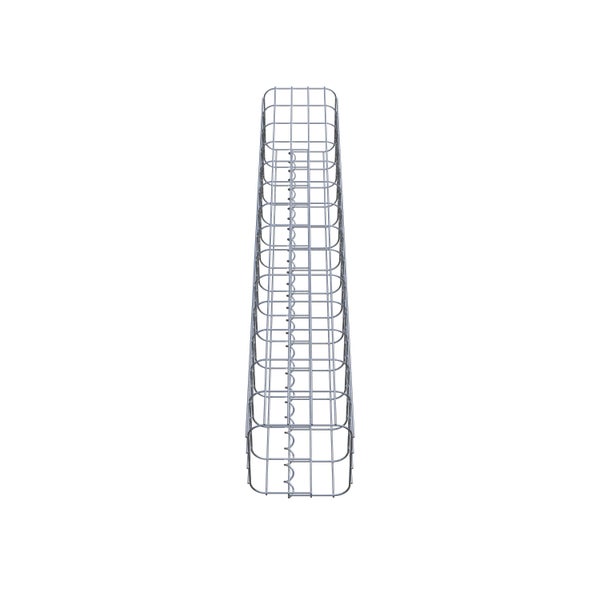 Gabionensäule 22 x 22 cm, MW 5 x 10 cm eckig - Höhe: 1,40 m