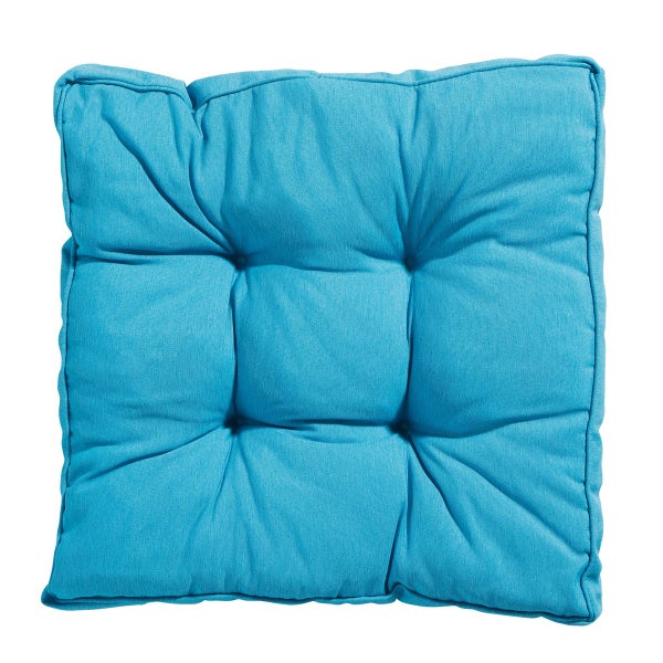 Sitzkissen Florance Panama aqua - Ca. 47x47 cm - 4er-Set
