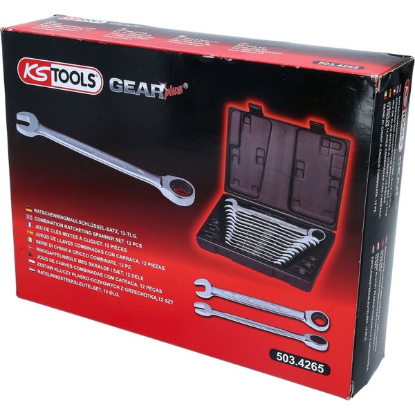 KS TOOLS GEARplus Ratschenringmaulschlüssel-Satz 12tlg. - 503.4265