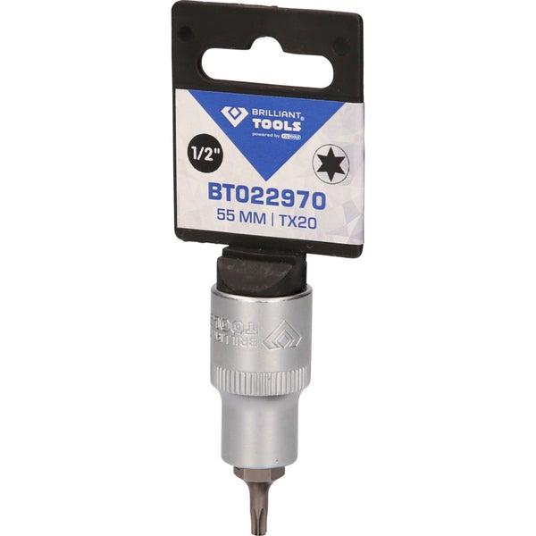 BRILLIANT TOOLS 1/2 Torx-Bit-Stecknuss 55 mm lang T20 - BT022970
