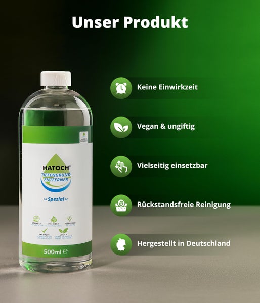 Hatoch Tiefengrundentferner in einer 500 Milliliter Flasche