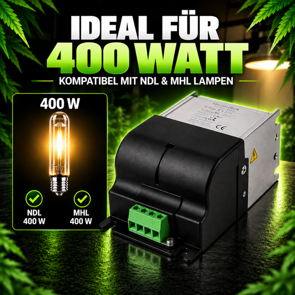 Dimmbares Vorschaltgerät für Natriumdampfhochdrucklampen und Metallhalogenlampen für Pflanzenwachstum und Blüte.