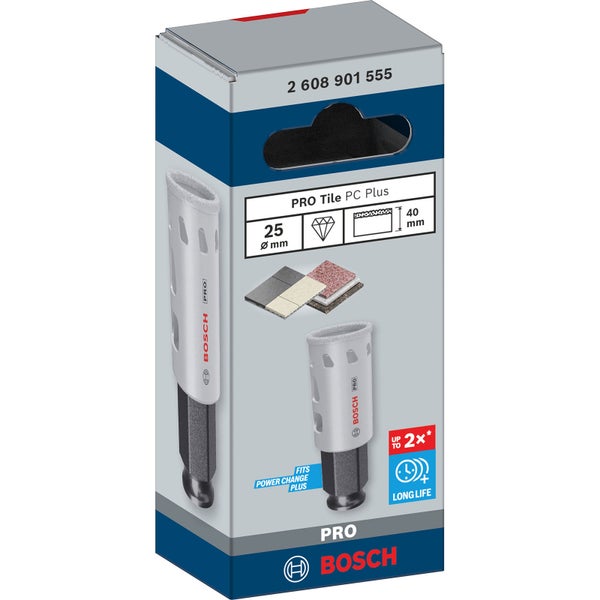 Bosch PRO Tile PC Plus Lochsäge 25 mm HS - 2608901555