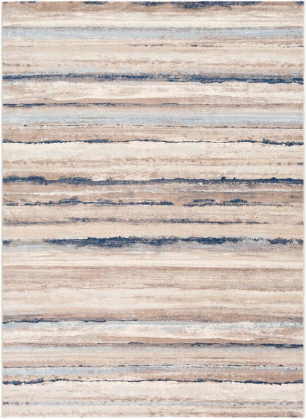 Moderner Skandinavischer Teppich Weiß/Grau/Blau 140x200 cm PANDORA