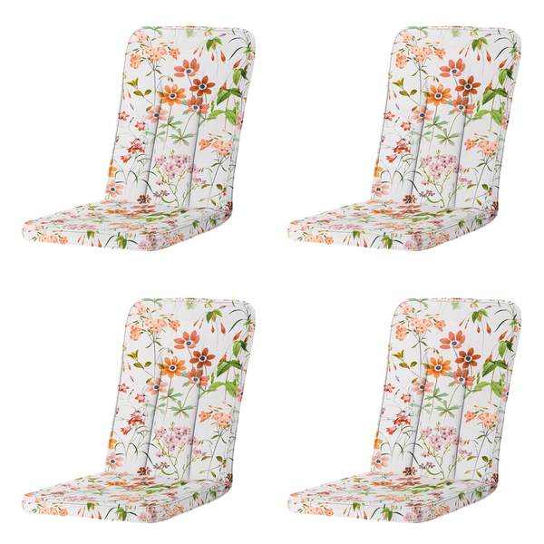 Hochlehnerauflage Excelsior/Primero/Balero Milly natur - Ca. 110x48 cm - 4er-Set