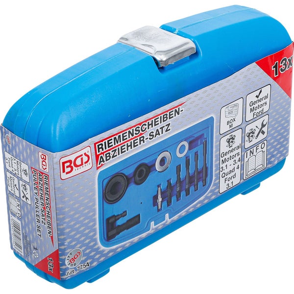 BGS technic Riemenscheiben Abzieher Satz in blauer Aufbewahrungsbox