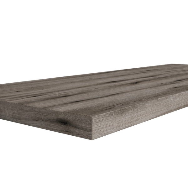 Waschtischplatte 120 cm für das Badezimmer in Holzoptik Eiche dunkel
