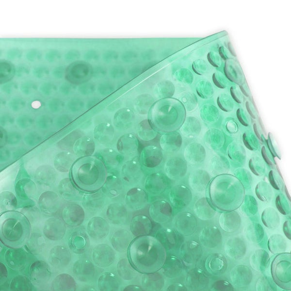 FLOORDIREKT Wanneneinlage Pure - Badewanneneinlage - Duschmatte - Grün - 69x39 cm - Rechteckig