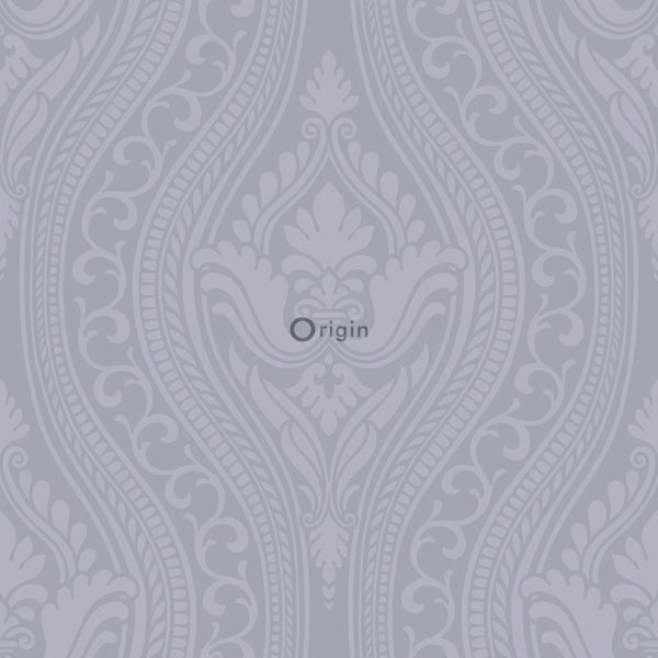 Tapete mit floralem Damastmuster