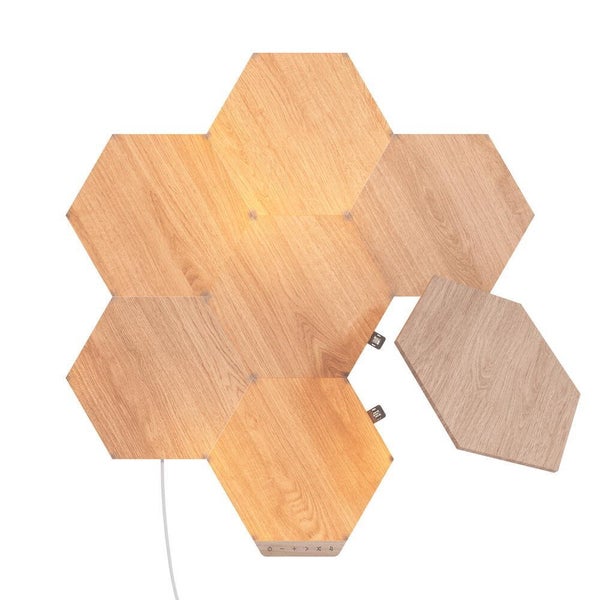 Nanoleaf Wood Starterset LED Panel  tunable white 7x 4W 22lm