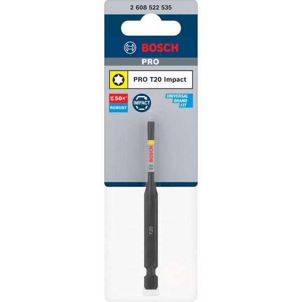 Bosch PRO Torx Impact Bit T20 90 mm - 2608522535