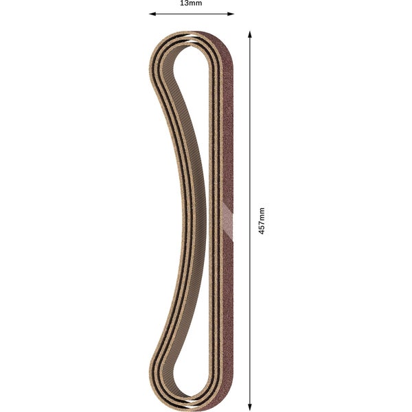 Bosch PRO X440 Schleifband 13 x 457 mm 40 - 2608606203