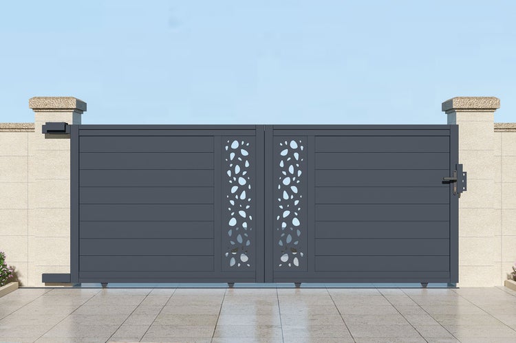 Schiebetor aus Aluminium 3,5 m LIFE 350C140 Grau