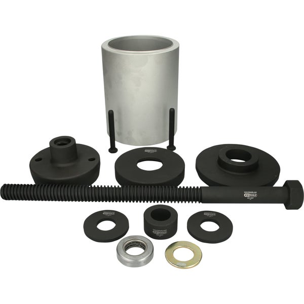 Werkzeugsatz für SAF Mercedes Achslager mit Durchmessern von 30 mm, 55 mm, 74 mm, 138 mm, 139-159 mm, 165 mm und Bolzen M12x1,75 mm und 30x500 mm