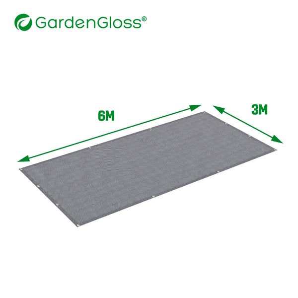 GardenGloss Vorzeltteppich 300x600 - Camping Teppich Outdoor Wetterfest - Campingteppich, Zeltteppich inkl. 12 Befestigungsnägel und Tragetasche