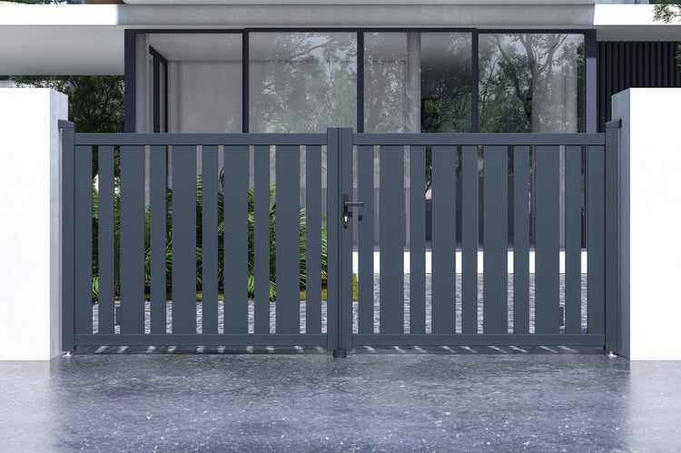 Elektrisches Flügeltor 3,5x1,4m VEYMONT + BUNKER B500 Motorisierung