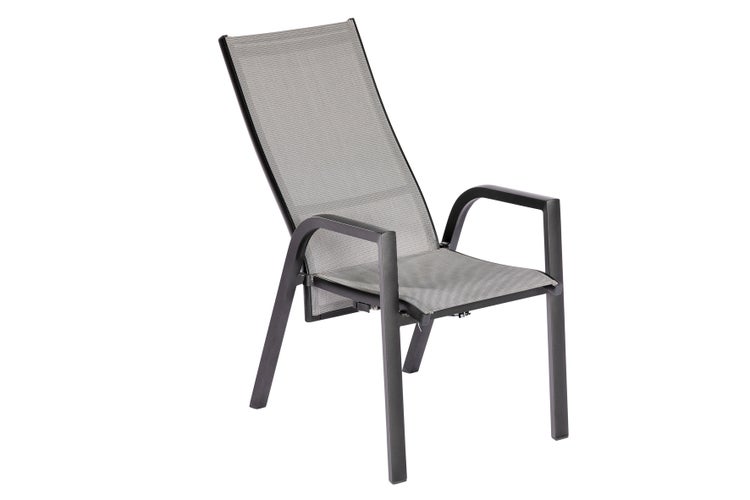 Gartenstuhl mit Armlehnen und Textilbespannung