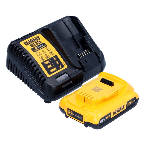 DeWalt Schnellladegerät DCB115 mit 18 Volt Lithium Ionen Akku 2.0 Amperestunden