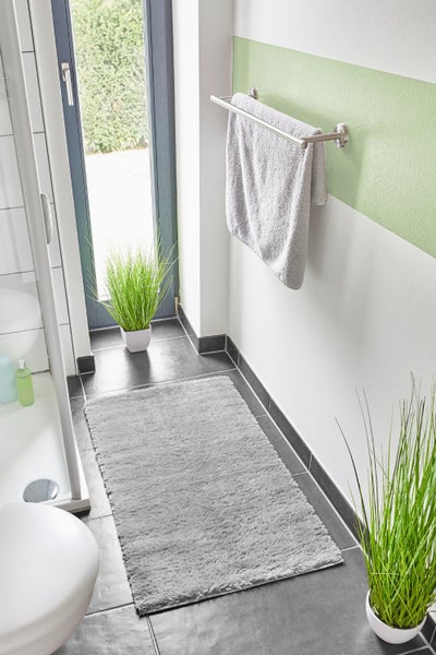 Badematten Set Florida bestehend aus zwei Badematten 40 x 60 cm und 60 x 100 cm in Grau