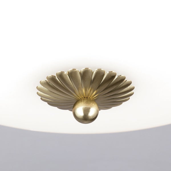 Deckenleuchte Jugendstil 47 cm messing-matt