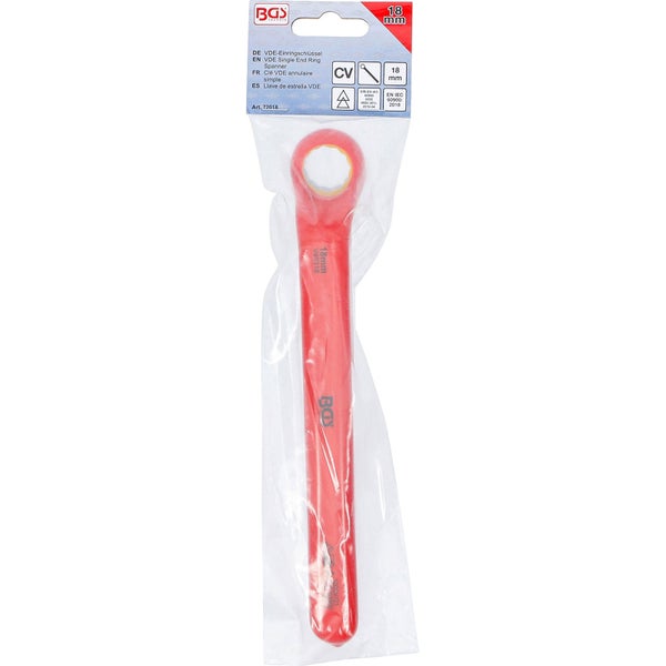 VDE Einringschlüssel 18 Millimeter in Verpackung