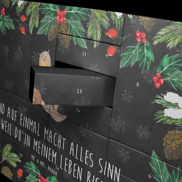 Mr. & Mrs. Panda Befüllbarer Adventskalender Otter Kind - Schwarz