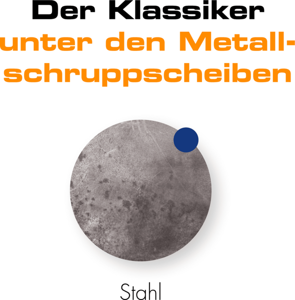 RHODIUS Schruppscheibe KSM, 5 Stück, 125 x 7,0 x 22,23 mm für Stahl, Metall, ALPHAline
